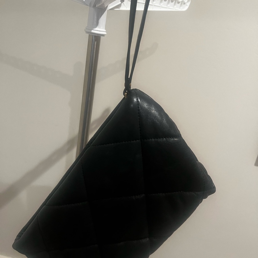 Banana Republic Black Leather Clutch